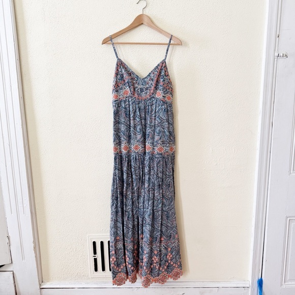 NWT Anthropologie Jessa Embroidered Maxi Dress 6 - Picture 3 of 5